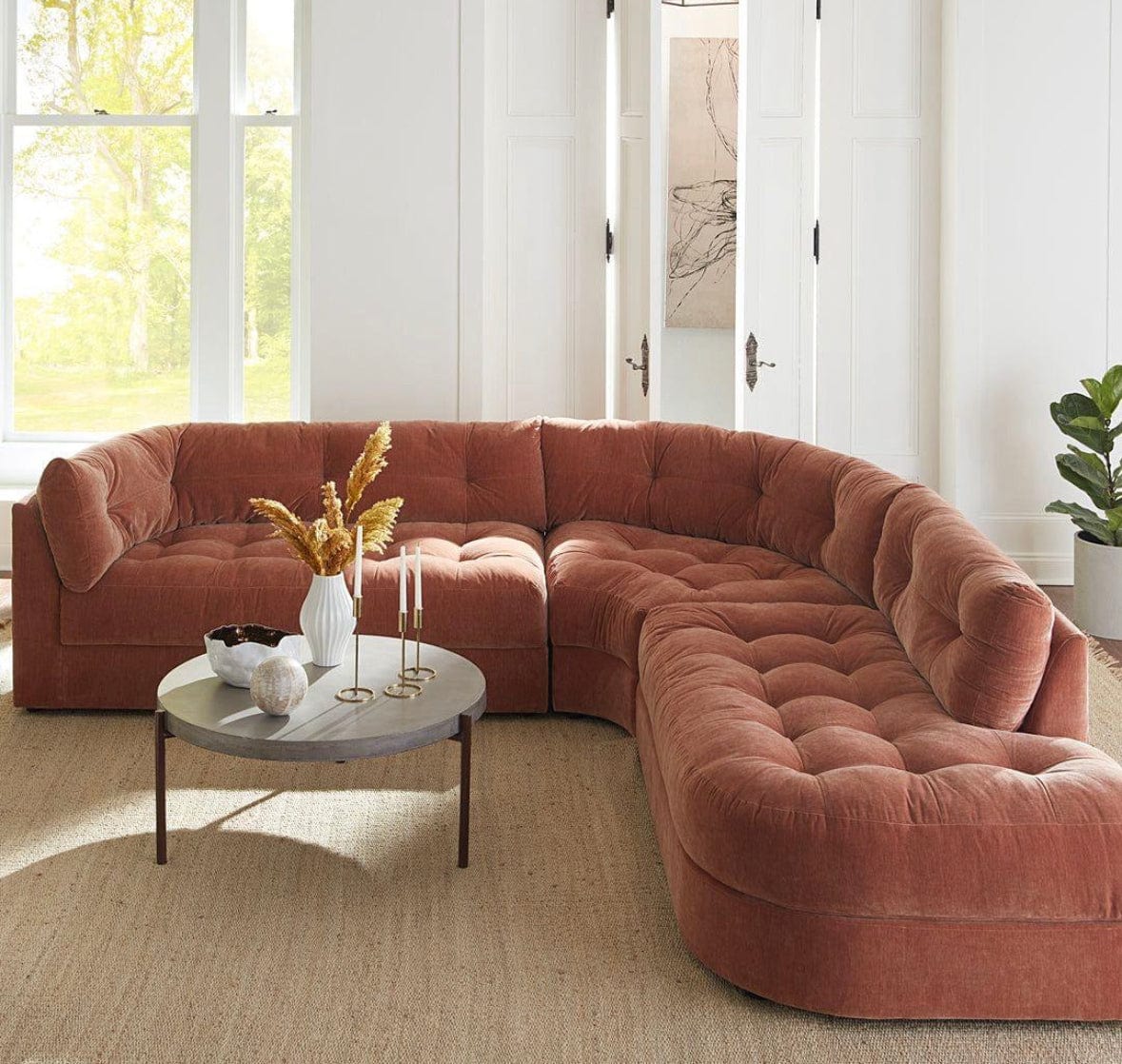 Home Atelier Audrey Performance Boucle Curve Sofa