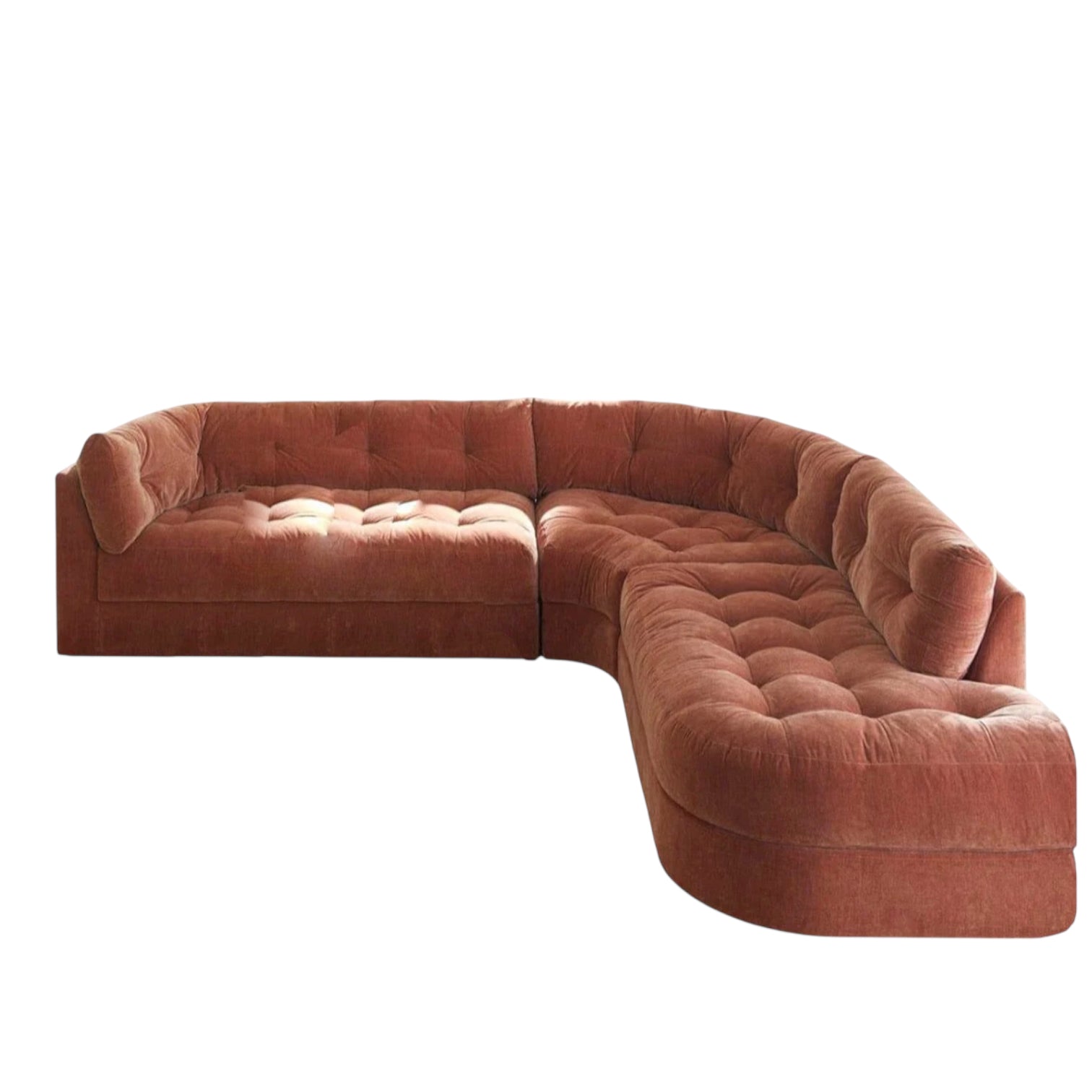 Home Atelier Audrey Scratch Resistant Sectional Curve Sofa