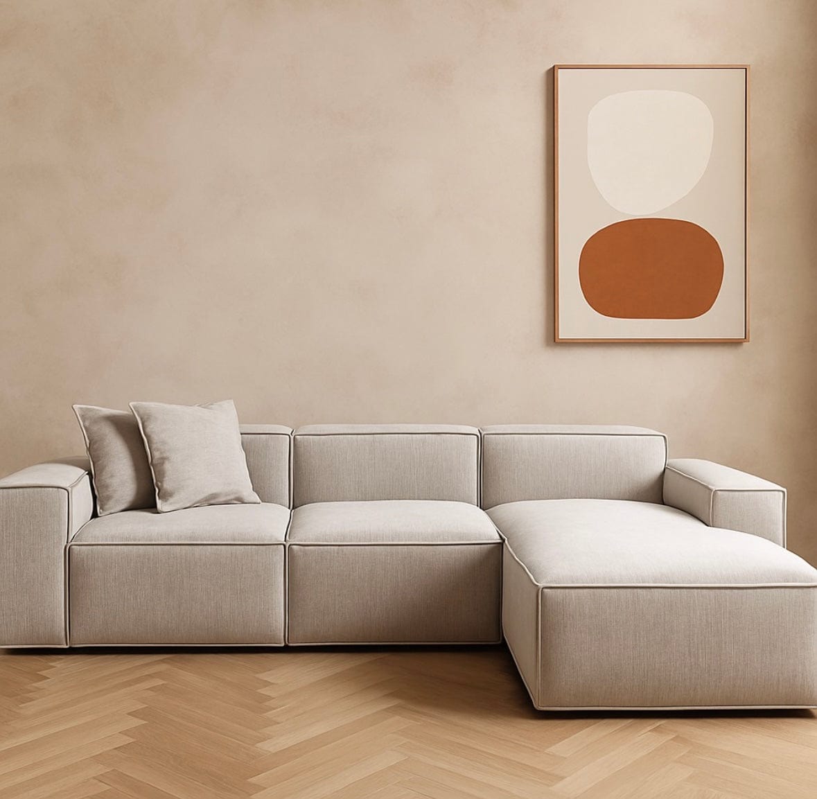 Home Atelier Aureus Sectional Scratch Resistant Sofa