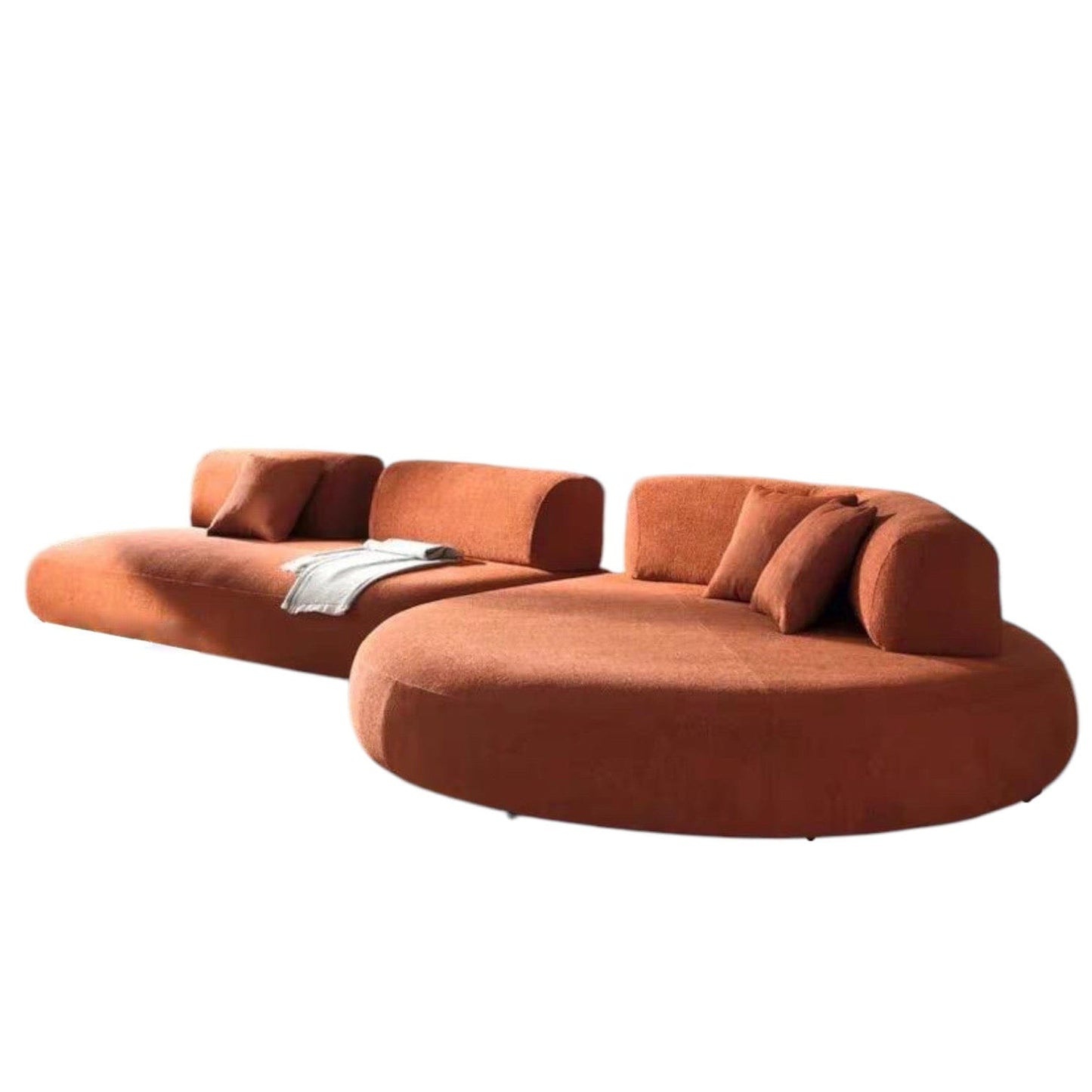 Home Atelier Avian Designer Sectional Round Chaise Sofa