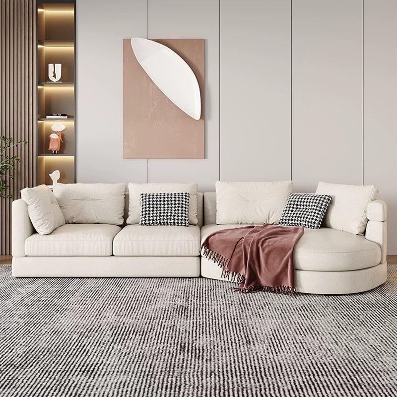 Home Atelier Baxter Designer Sectional Round Chaise Sofa