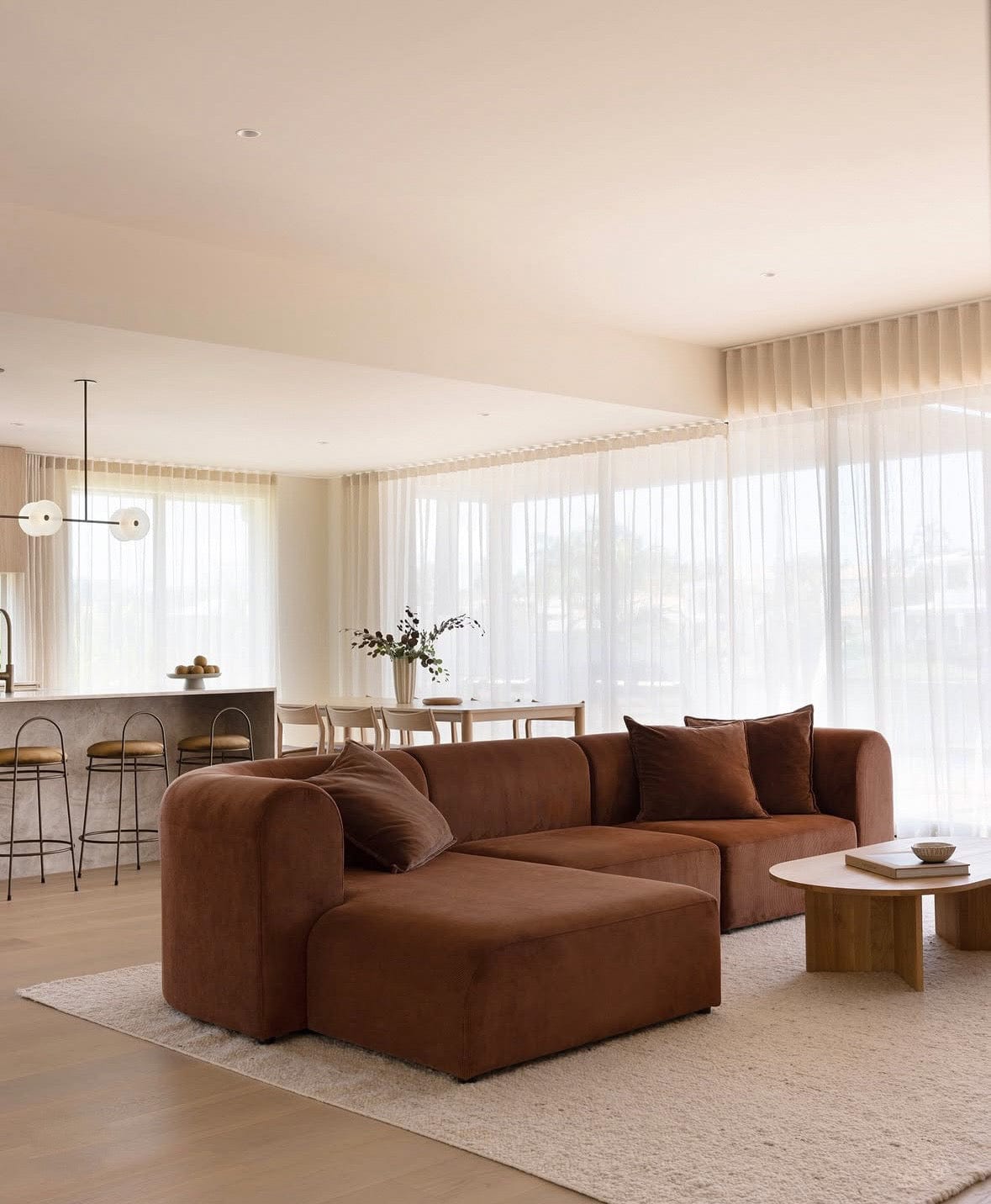 Home Atelier Bayden Performance Boucle Sectional Sofa