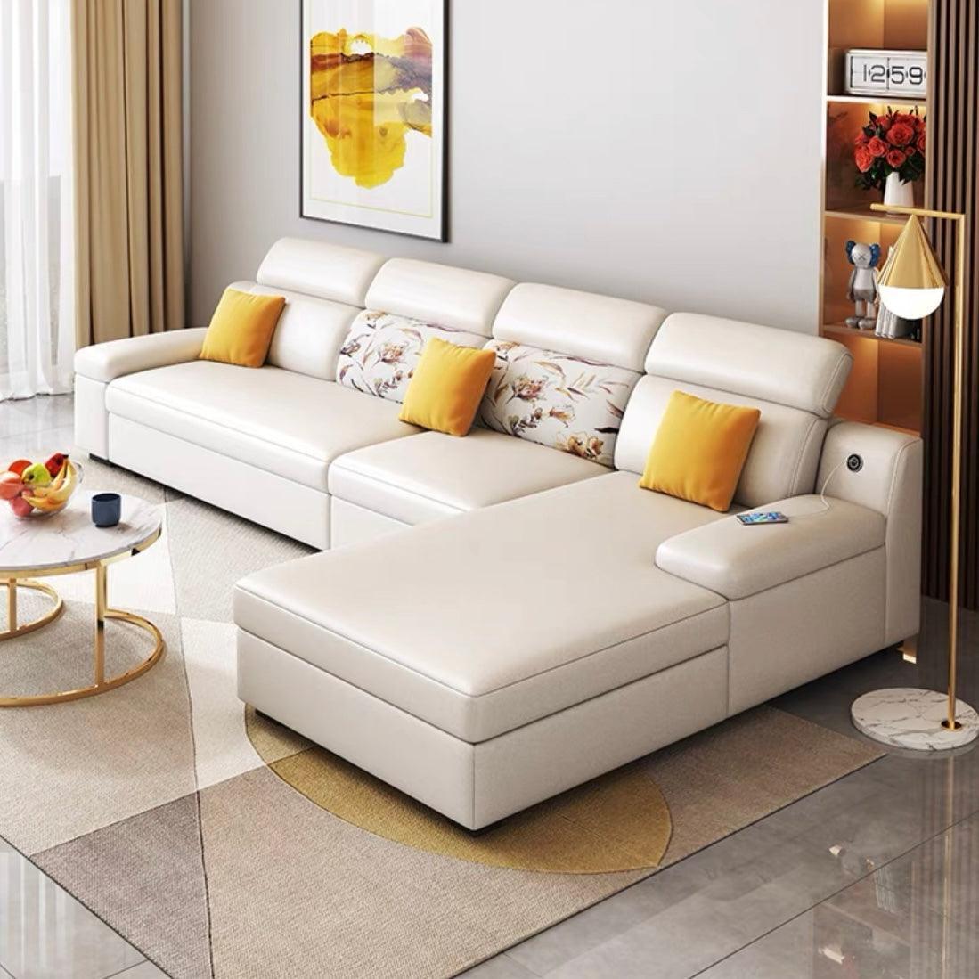 Home Atelier Bell Sectional L-shape Storage Sofa Bed