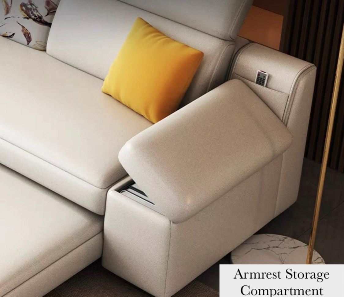 Home Atelier Bell Sectional L-shape Storage Sofa Bed