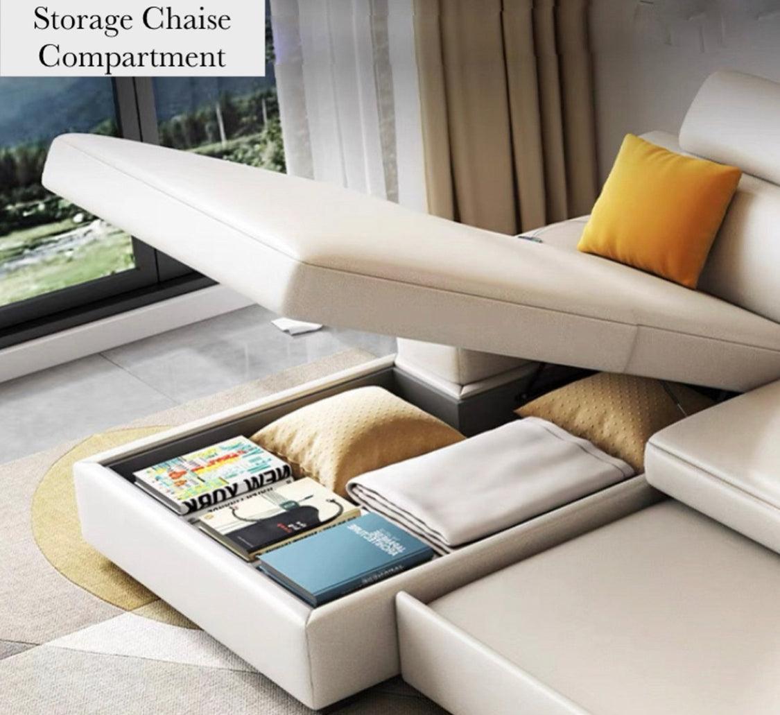 Home Atelier Bell Sectional L-shape Storage Sofa Bed