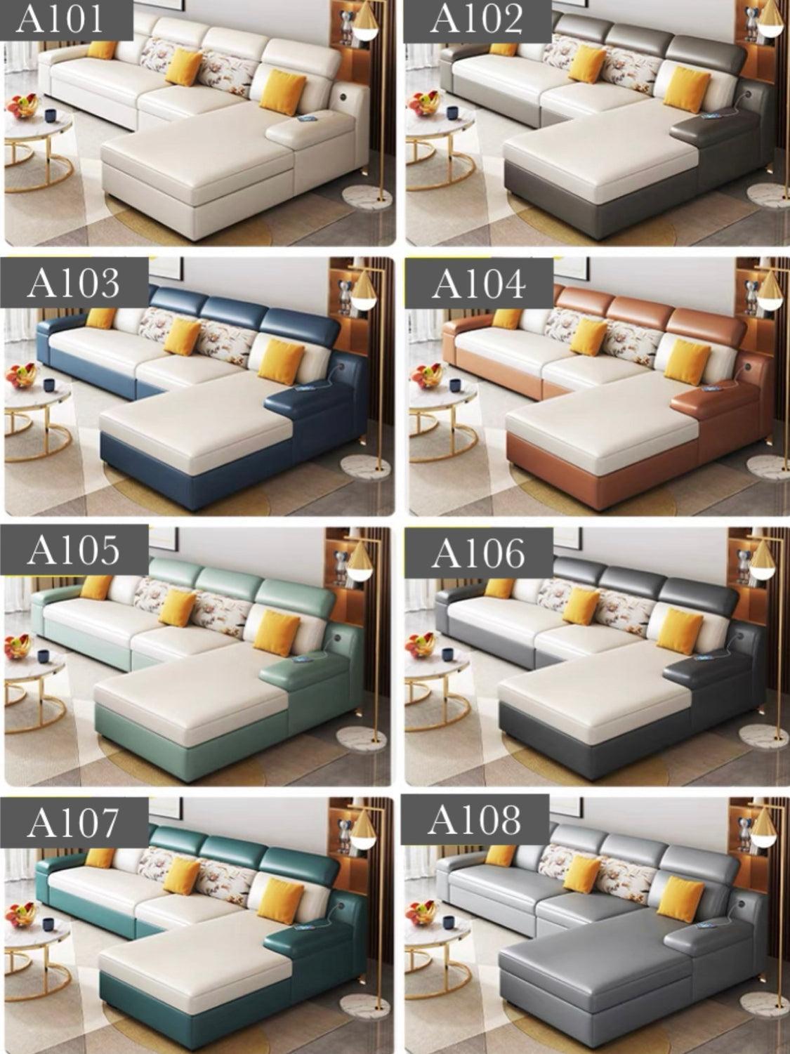 Home Atelier Bell Sectional L-shape Storage Sofa Bed