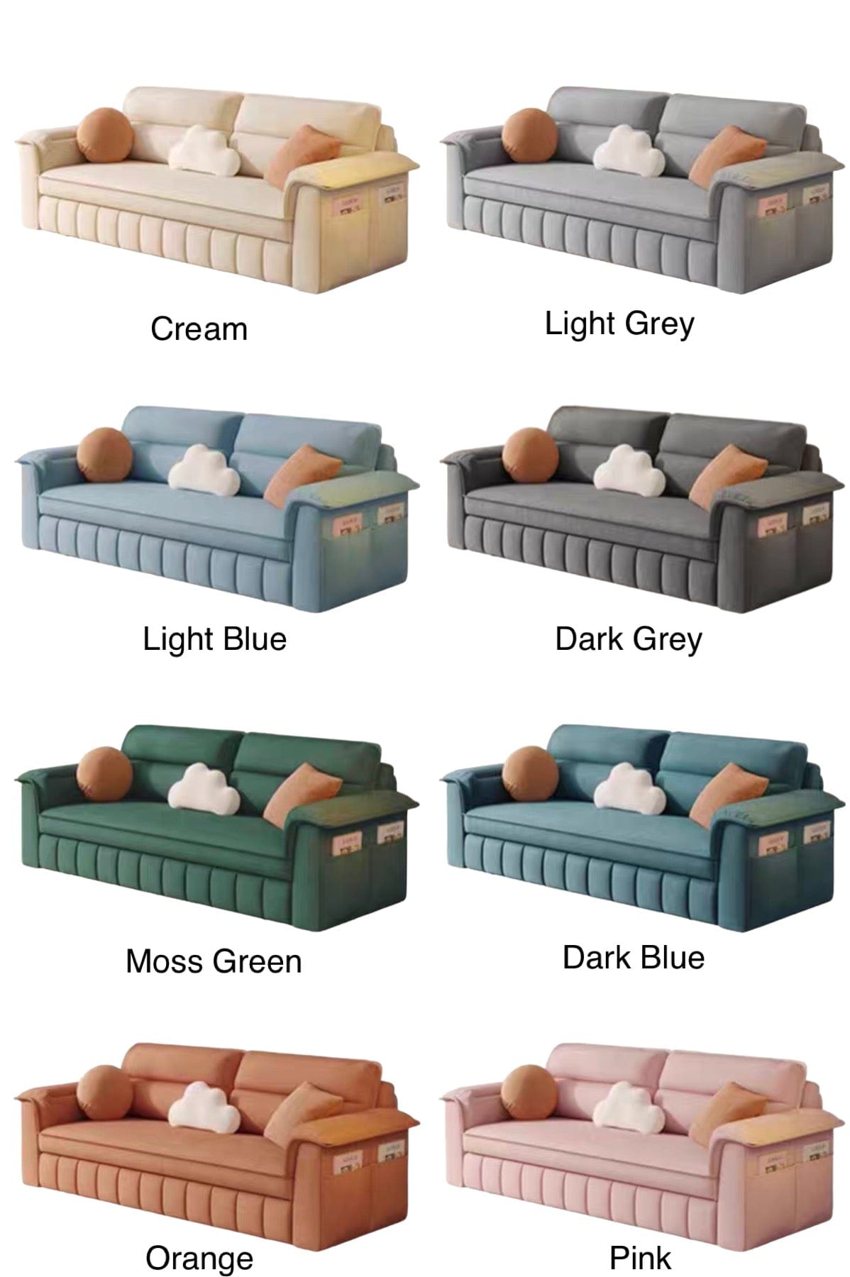 Home Atelier Ben Scratch Resistant Storage Sofa Bed