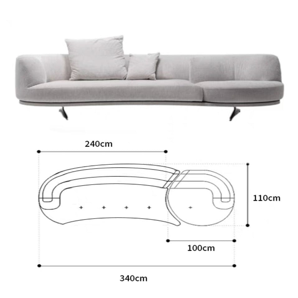 Home Atelier Berila Performance Boucle Curve Sofa