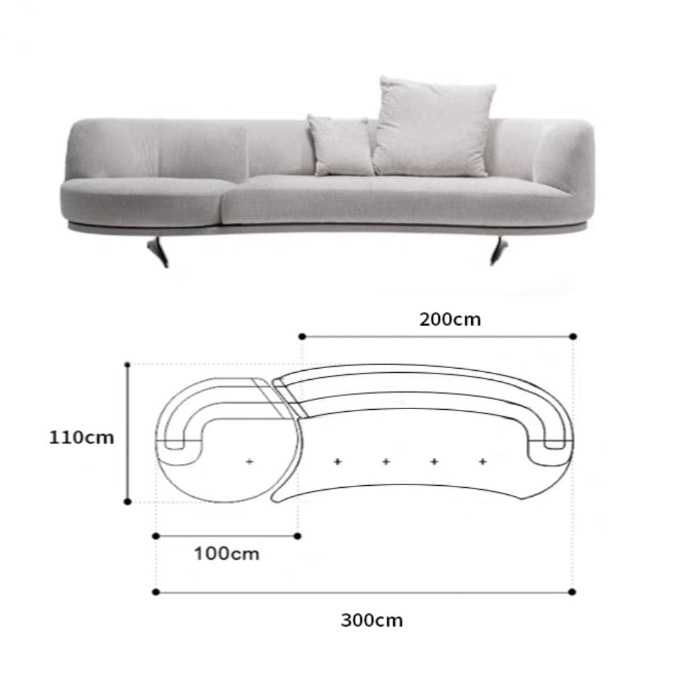 Home Atelier Berila Performance Boucle Curve Sofa