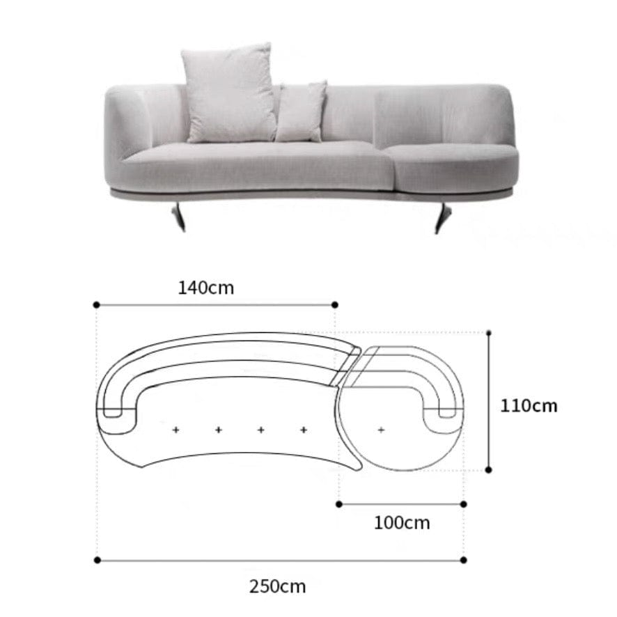 Home Atelier Berila Performance Boucle Curve Sofa