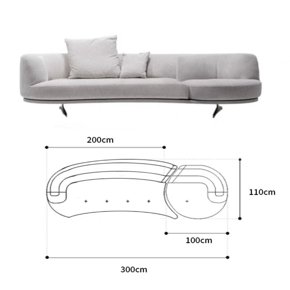Home Atelier Berila Performance Boucle Curve Sofa