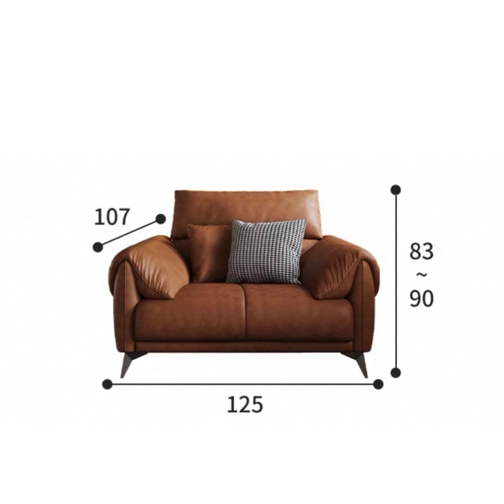 Home Atelier Bernard Genuine Leather Sectional Sofa
