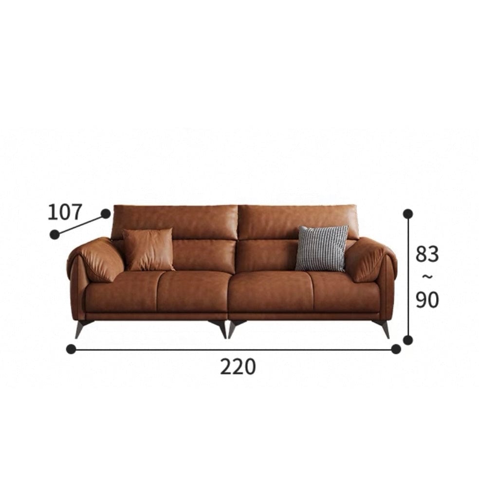 Home Atelier Bernard Genuine Leather Sectional Sofa