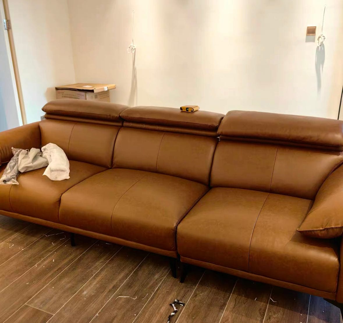 Home Atelier Bernard Leather Sectional Sofa