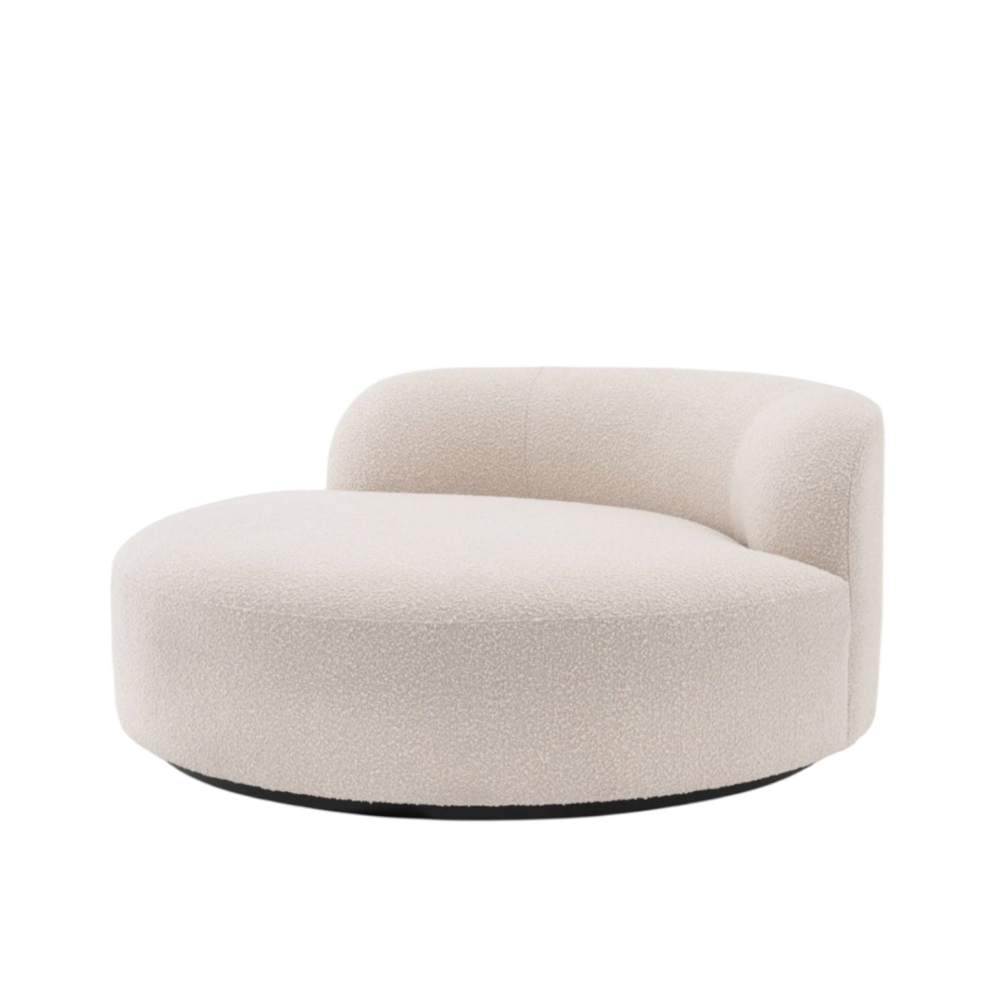 Home Atelier Bjorn Boucle Round Chaise Armchair