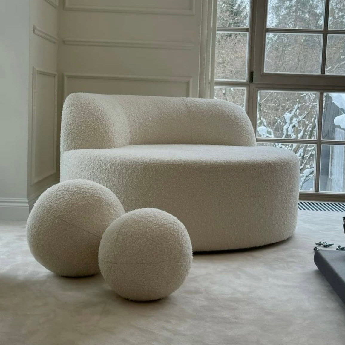 Home Atelier Bjorn Round Chaise Armchair