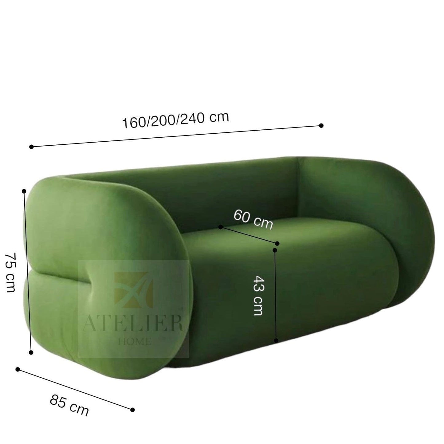 Home Atelier Bomba Curve Sofa