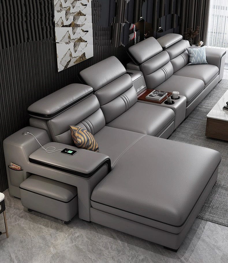 Home Atelier Bradford Leather Sectional Sofa