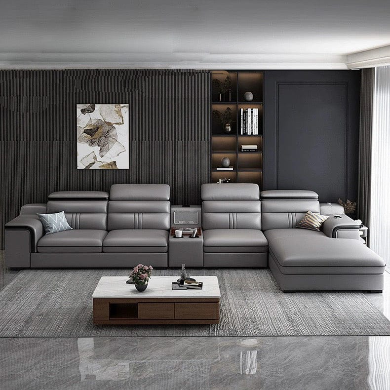 Home Atelier Bradford Leather Sectional Sofa