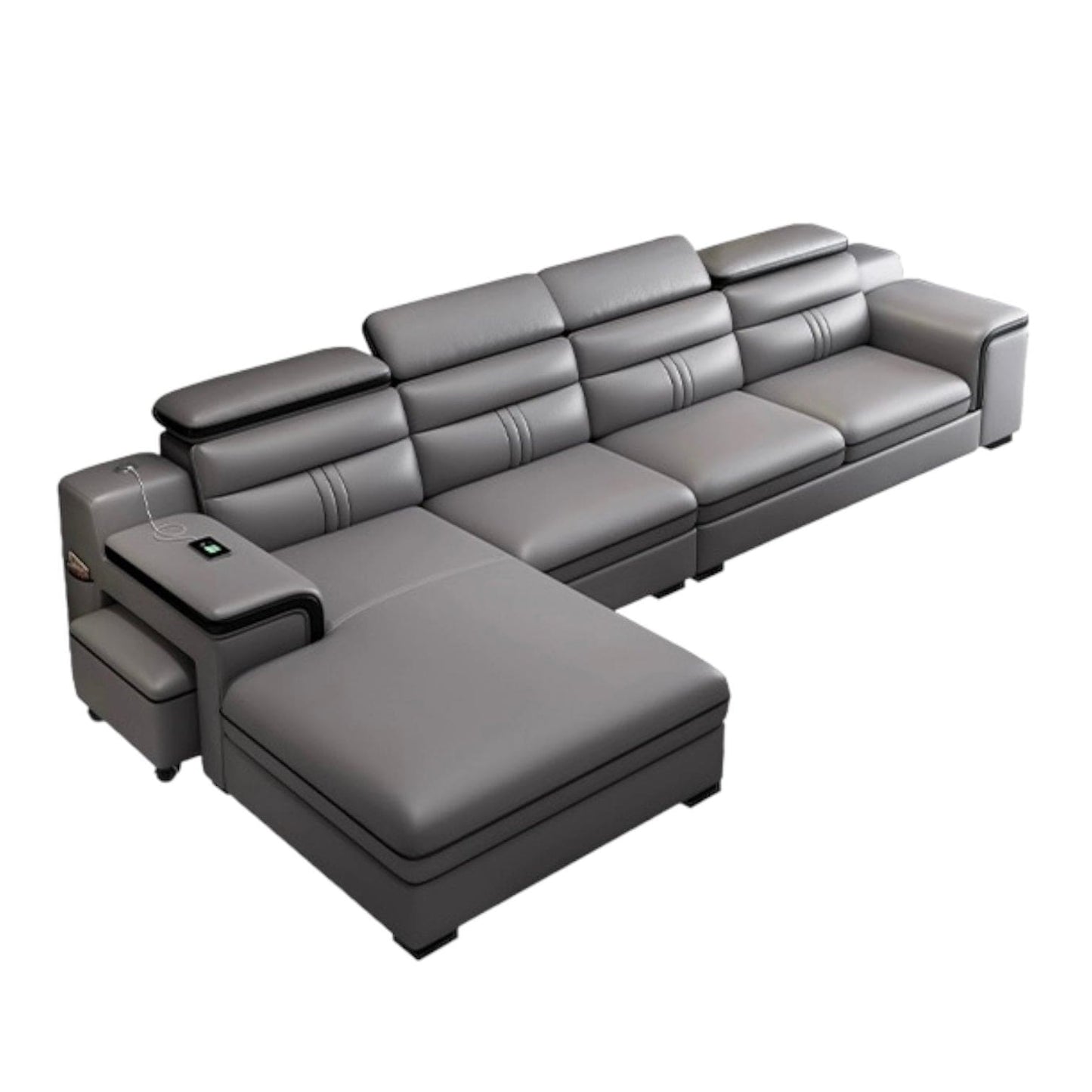 Home Atelier Bradford Leather Sectional Sofa