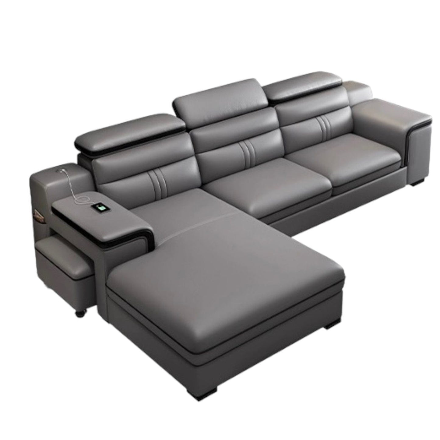 Home Atelier Bradford Leather Sectional Sofa