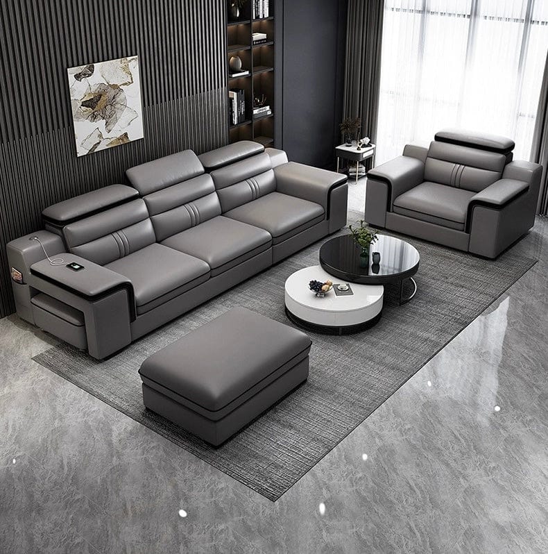 Home Atelier Bradford Leather Sectional Sofa