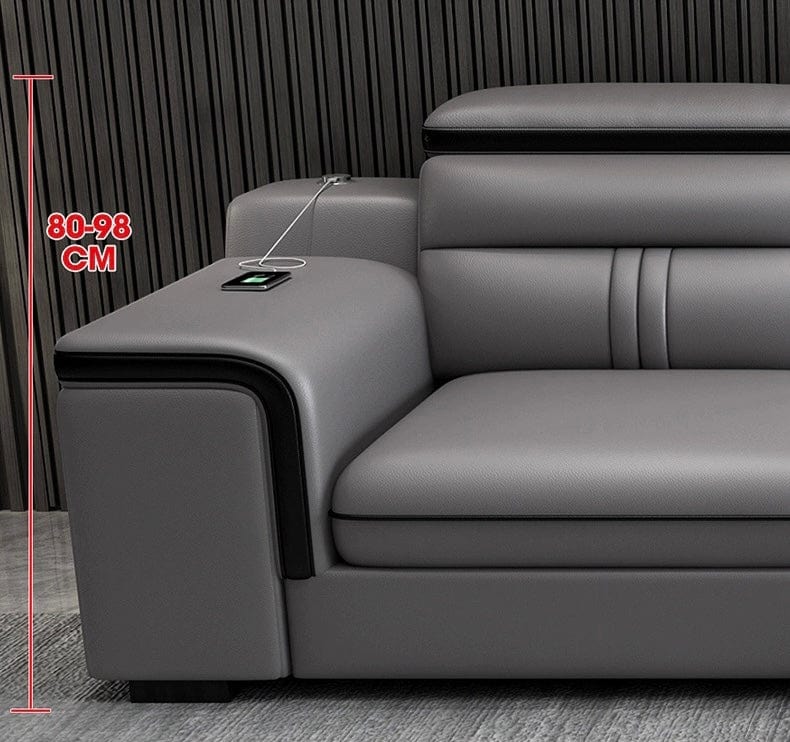Home Atelier Bradford Leather Sectional Sofa