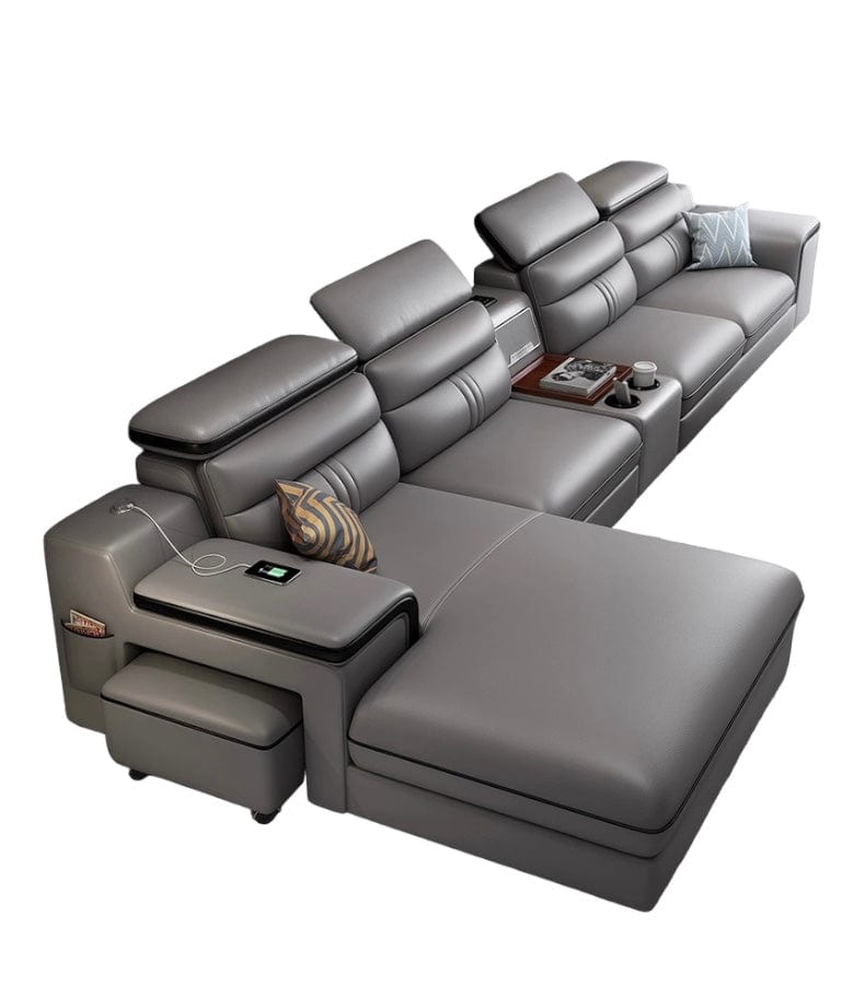 Home Atelier Bradford Leather Sectional Sofa