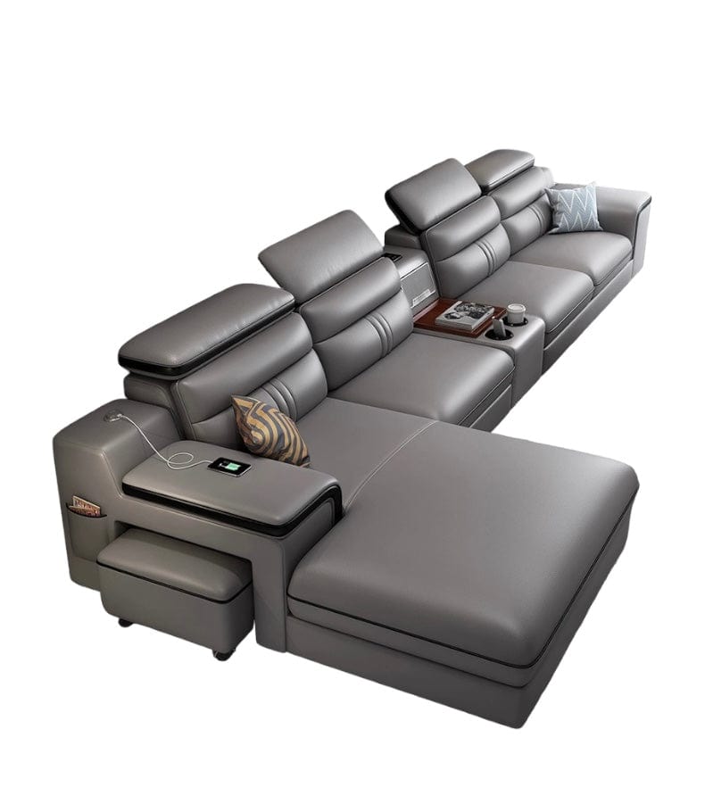 Home Atelier Bradford Leather Sectional Sofa