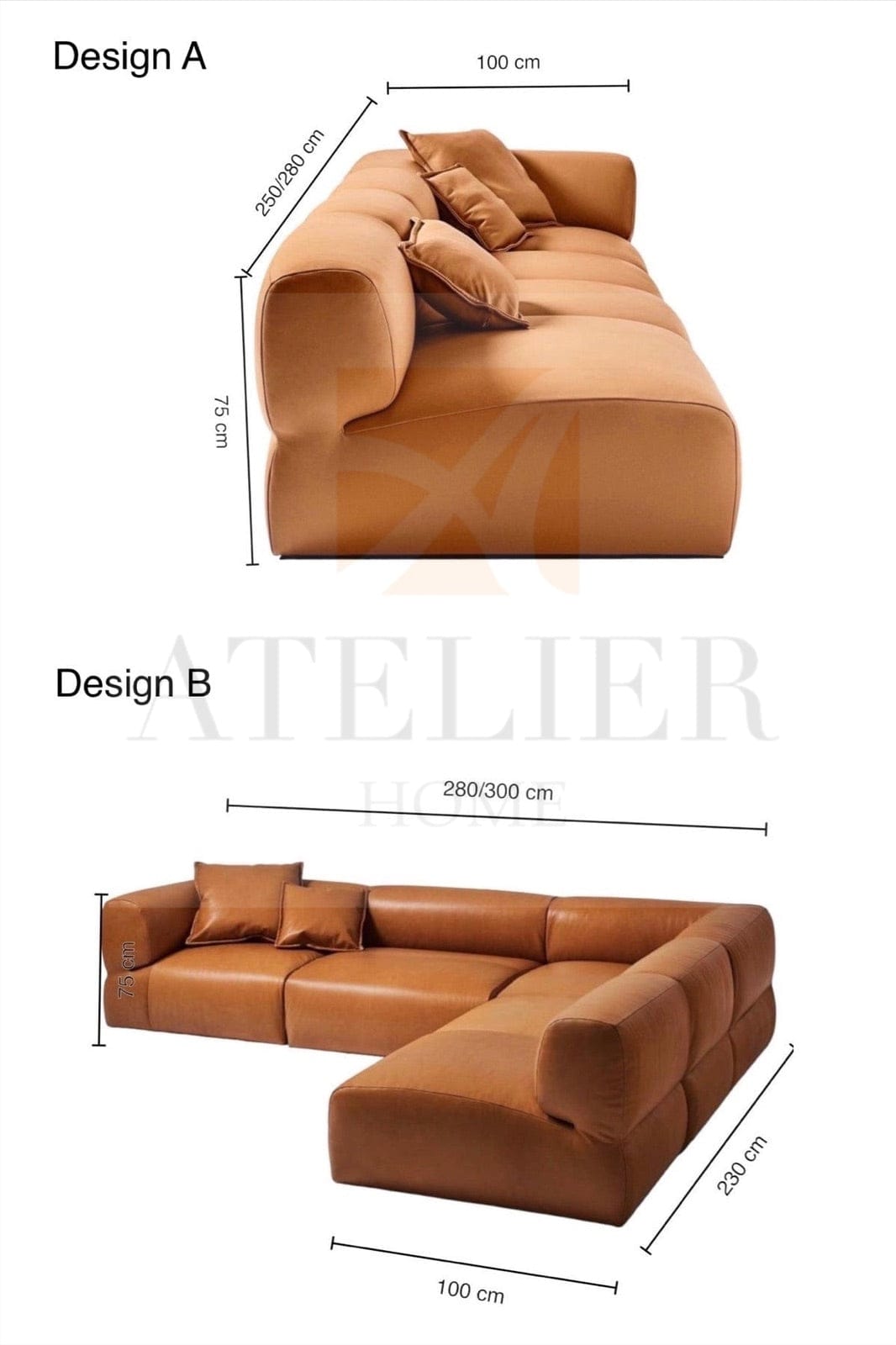 Home Atelier Cairo Sectional Sofa