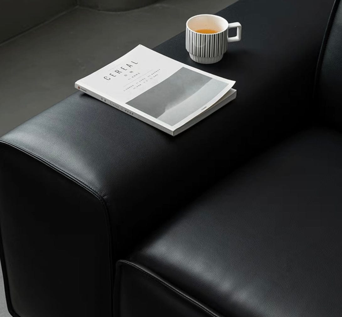 Home Atelier Camden Leather Foldable Sofa Bed with Mattress