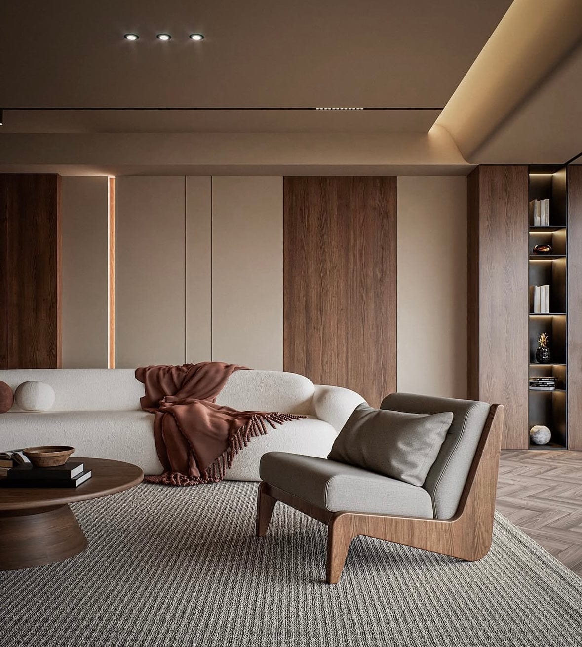 Home Atelier Carlo Performance Boucle Curve Sofa