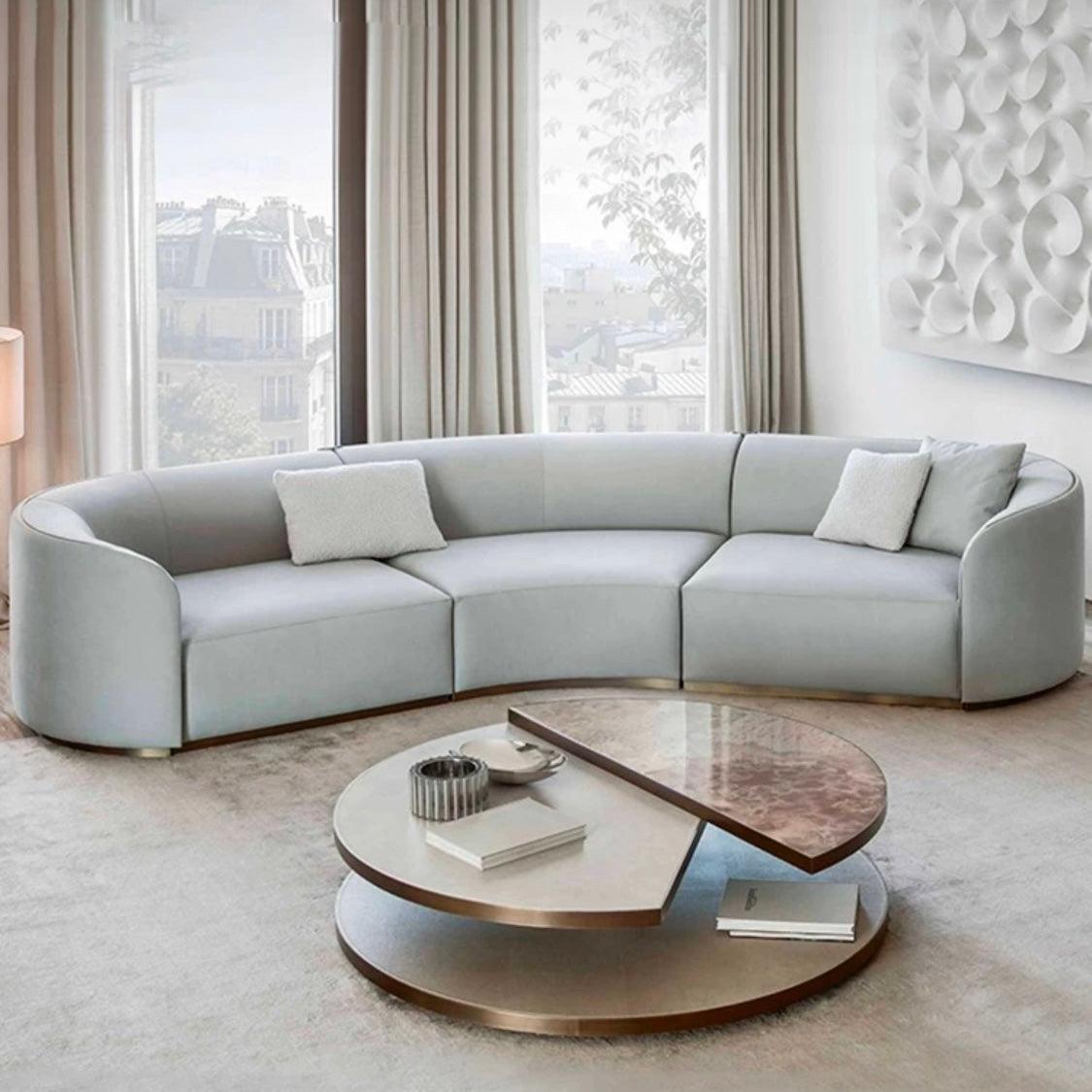 Home Atelier Carlson Sectional Curve Round Sofa
