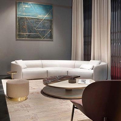 Home Atelier Carlson Sectional Curve Round Sofa