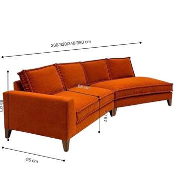 Home Atelier Carol Scratch Resistant Sectional Sofa