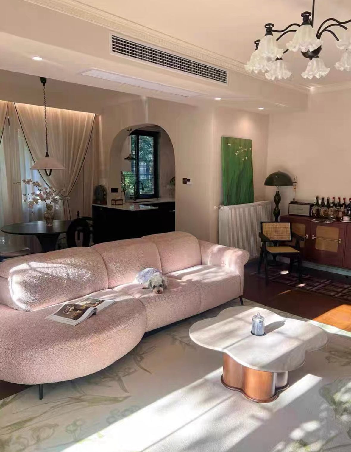 Home Atelier Cassandra Velvet Electric Recliner Sofa