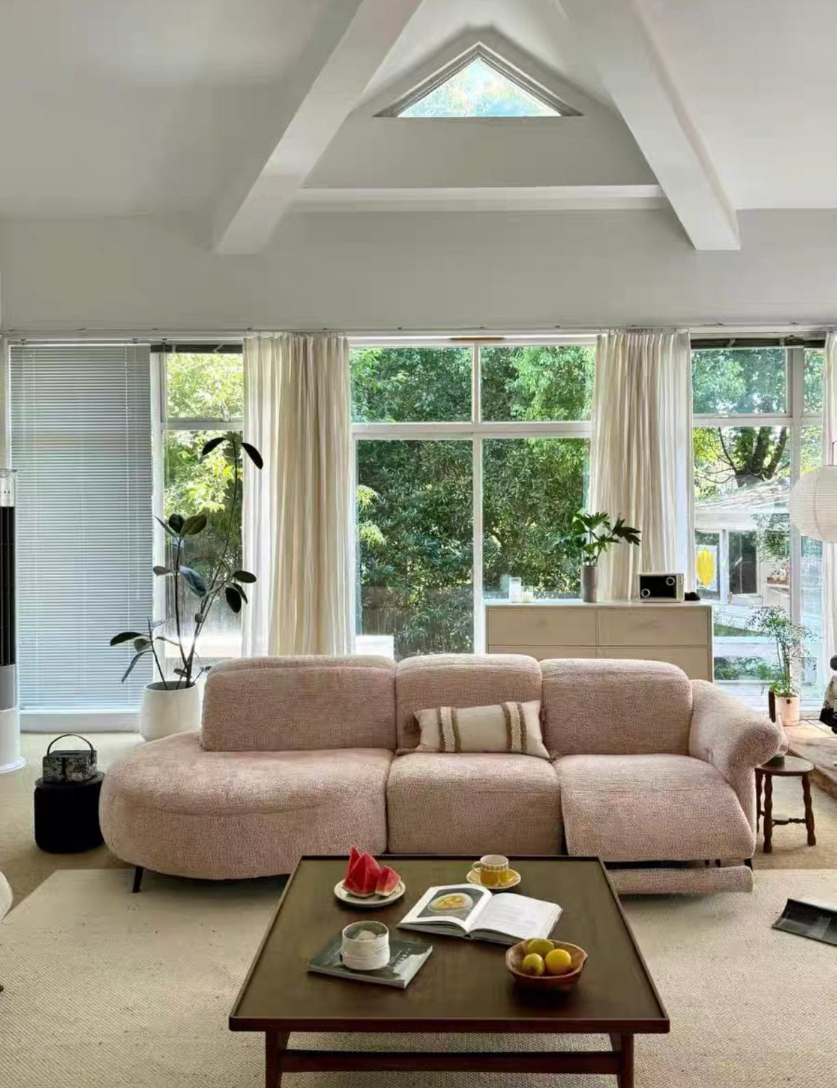 Home Atelier Cassandra Velvet Electric Recliner Sofa