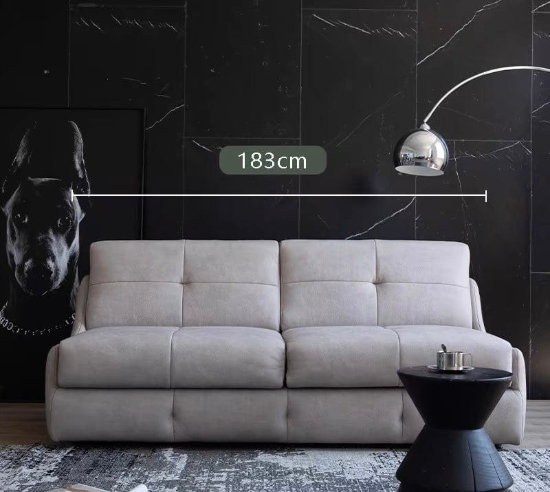 Home Atelier Cat Proof Scratch Resistant and Water Repellent Leather-Aire / Super Queen Size/ Length 183cm Denna Scratch Resistant Leather-Aire Foldable Sofa Bed with Mattress