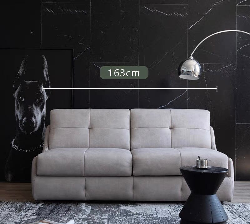 Home Atelier Cat Proof Scratch Resistant and Water Repellent Leather-Aire / XL Super Single Size/ Length 163cm Denna Scratch Resistant Leather-Aire Foldable Sofa Bed with Mattress