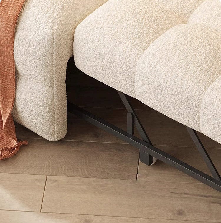 Home Atelier Cecil Tufted Pull-out Boucle Sofa Bed