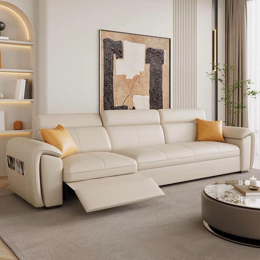 Home Atelier Christen Electric Recliner Leather Sofa Bed