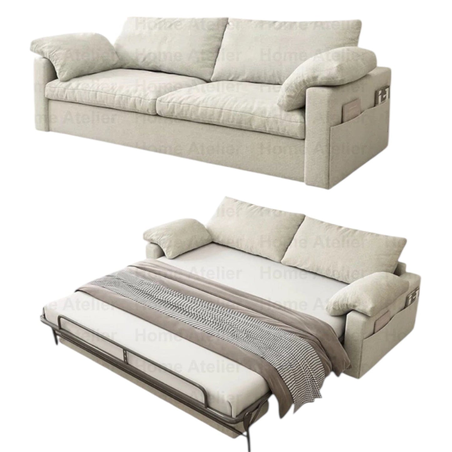 Home Atelier Cloud Foldable Sofa Bed with Mattress