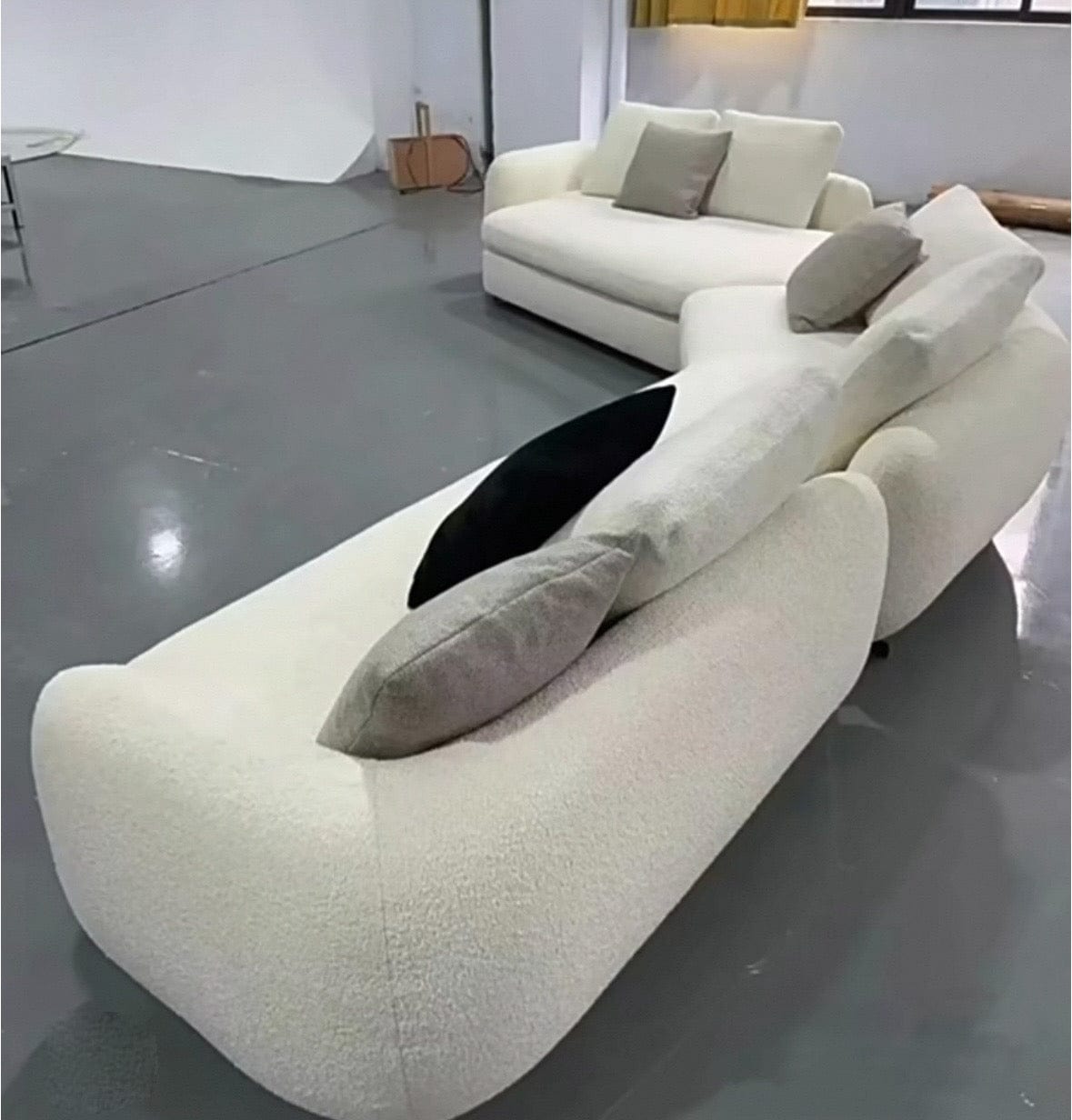 Home Atelier Cole Scratch Resistant Sectional Curve Sofa