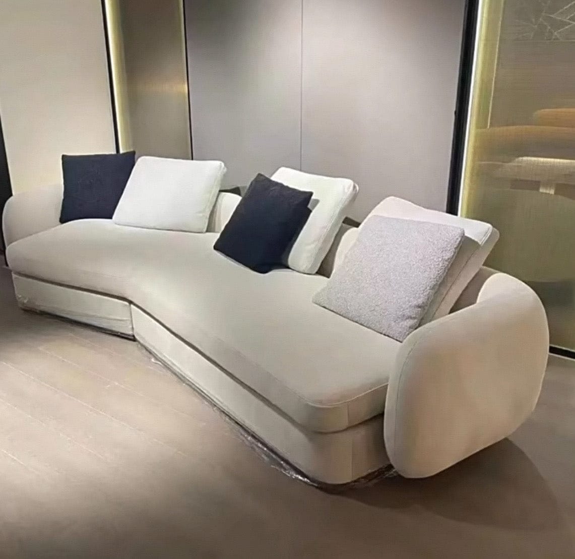 Home Atelier Cole Scratch Resistant Sectional Curve Sofa