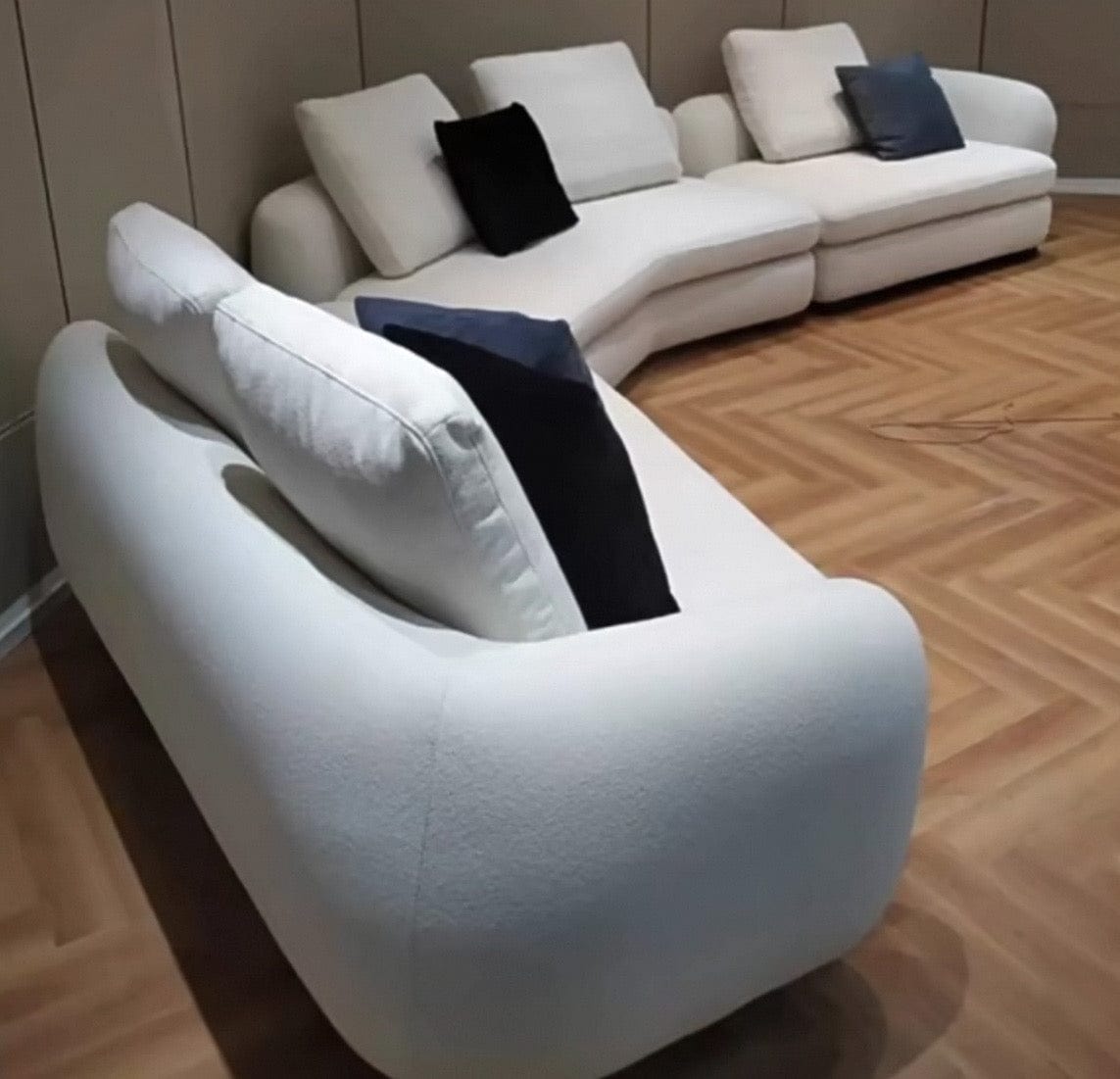 Home Atelier Cole Scratch Resistant Sectional Curve Sofa