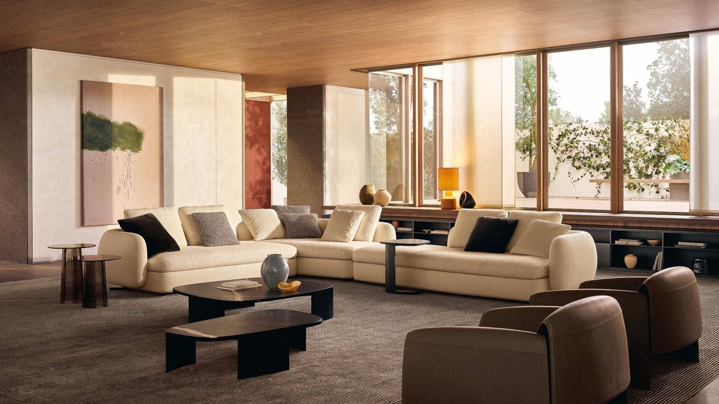 Home Atelier Cole Scratch Resistant Sectional Curve Sofa