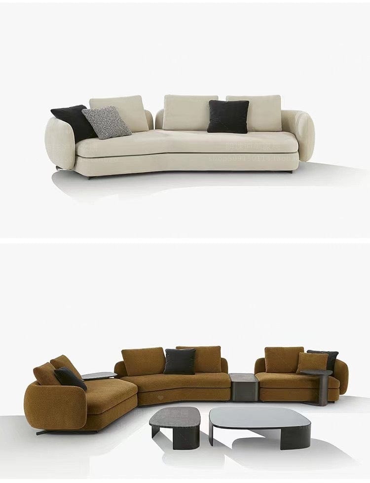 Home Atelier Cole Scratch Resistant Sectional Curve Sofa
