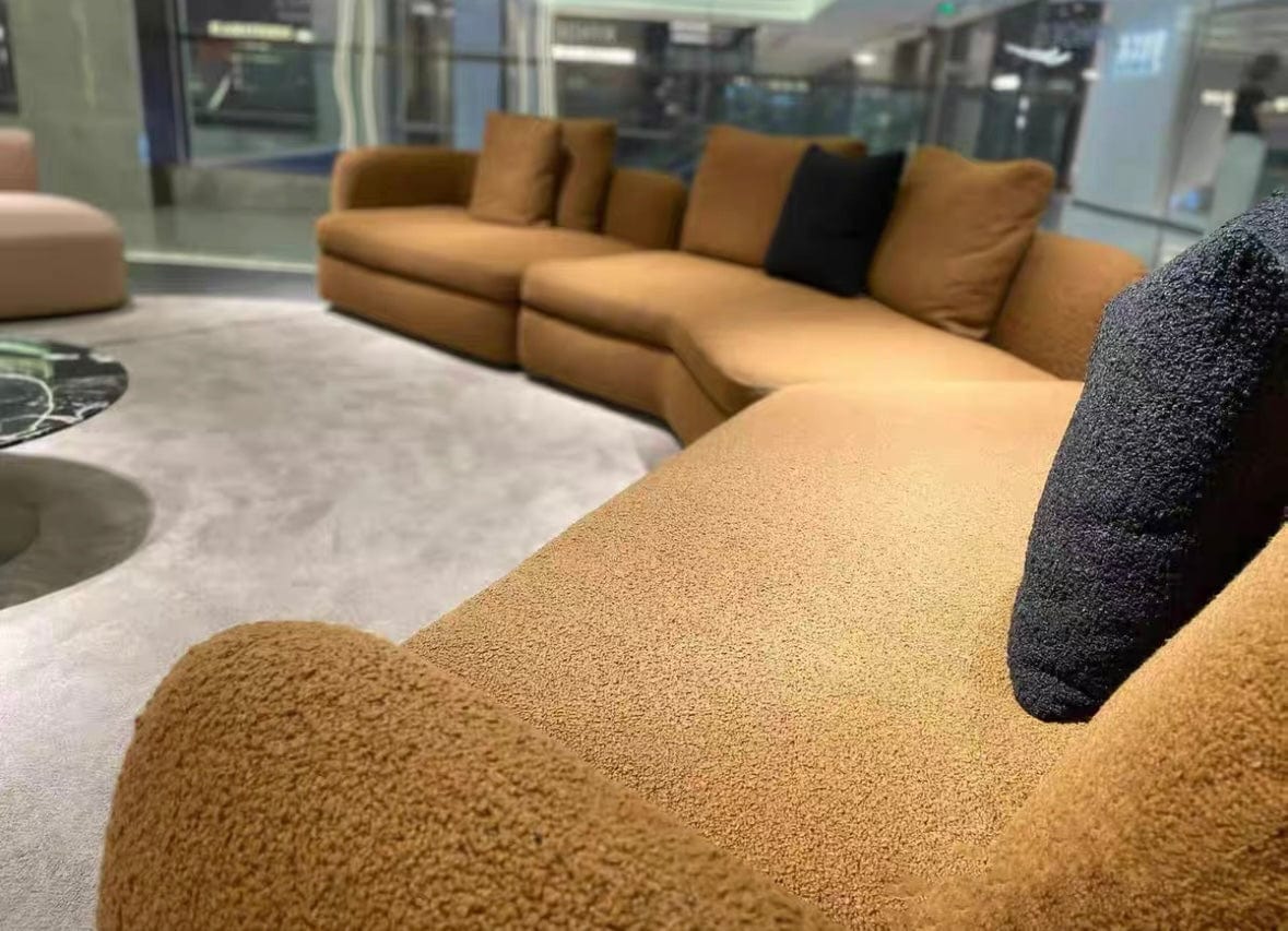 Home Atelier Cole Scratch Resistant Sectional Curve Sofa