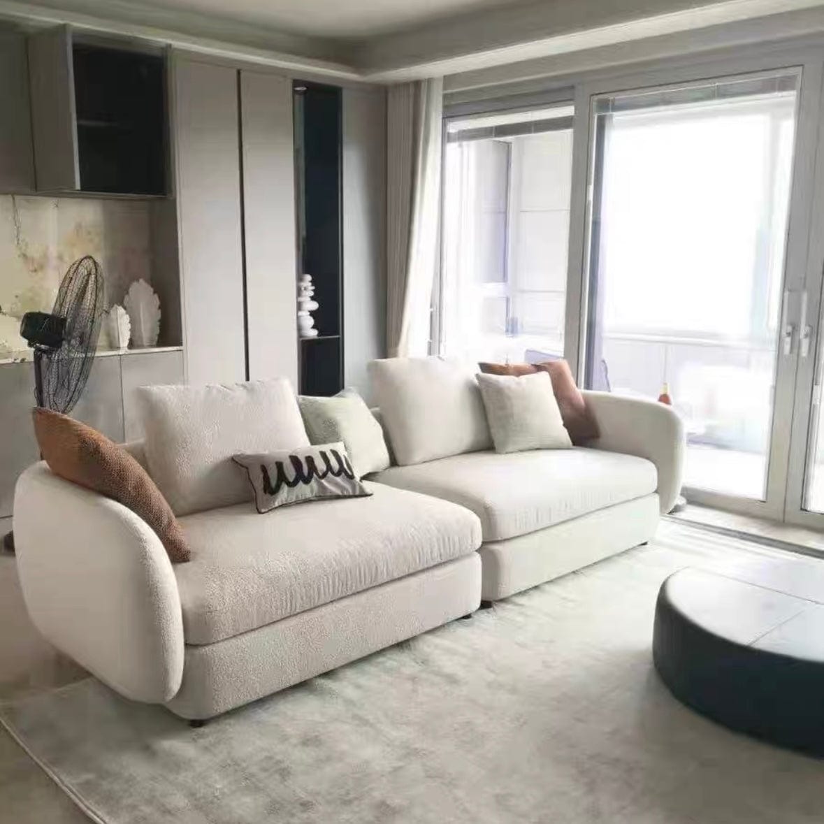 Home Atelier Cole Scratch Resistant Sectional Curve Sofa