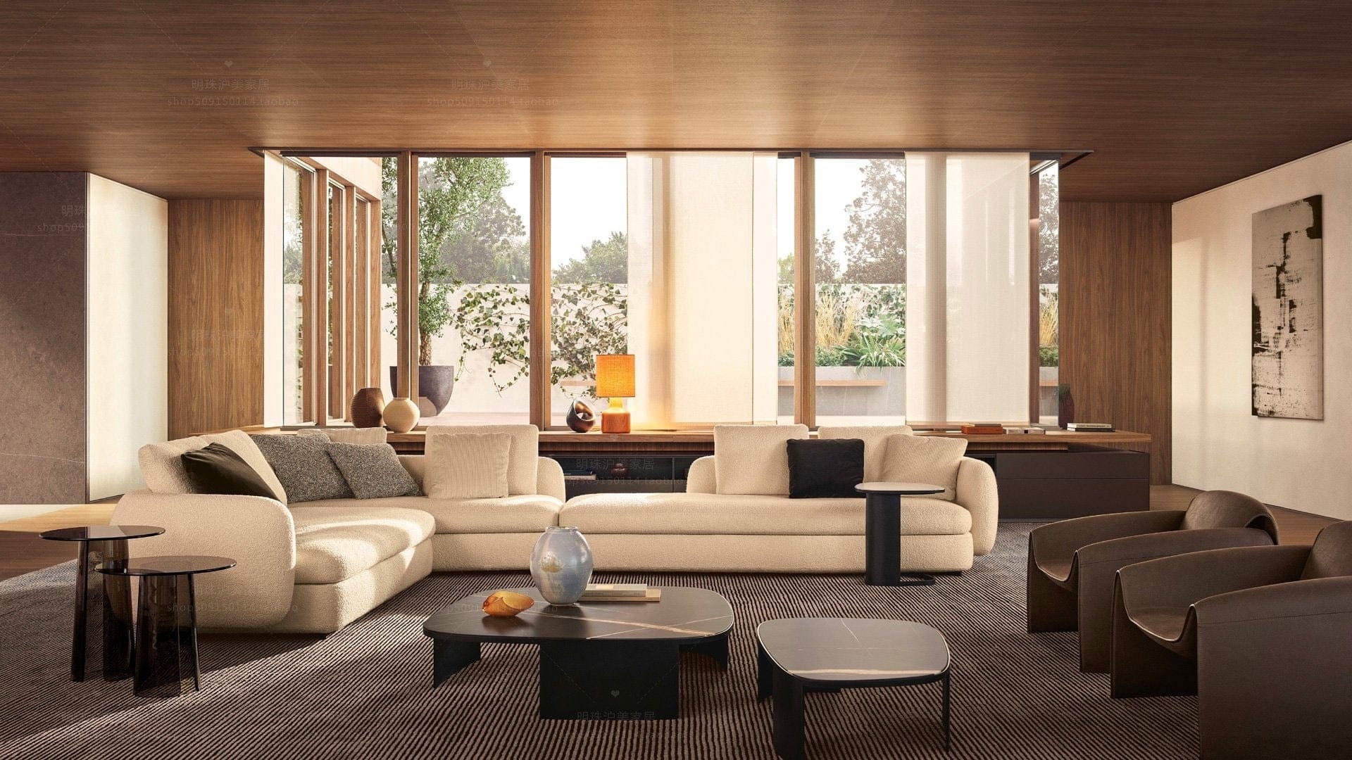 Home Atelier Cole Scratch Resistant Sectional Curve Sofa